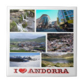 zAD019 I LOVE Andorra, Mosaic, タイル (正面)