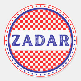 Zadar City Pride Emblem – Croatian Identity ラウンドシール