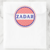 Zadar City Pride Emblem – Croatian Identity ラウンドシール (バッグ)