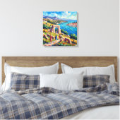 Zadar Croatia Coastal Landscape Wall Decor キャンバスプリント (インサイチュ (寝室))