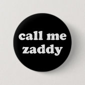 Zaddyに電話 缶バッジ (正面)