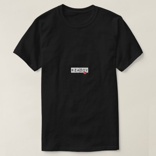 Zaddyジップ Tシャツ (デザイン正面)