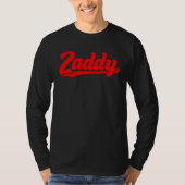 Zaddy retro player typography fashion pocket tシャツ (正面)