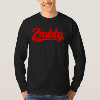 Zaddy retro player typography fashion pocket tシャツ