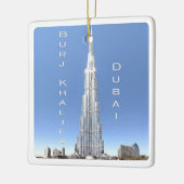 zAE008 DUBAI BURJ KHALIFA, UAE，アジア， セラミックオーナメント (左)