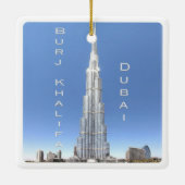 zAE008 DUBAI BURJ KHALIFA, UAE，アジア， セラミックオーナメント (裏面)