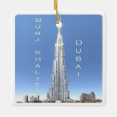 zAE008 DUBAI BURJ KHALIFA, UAE，アジア， セラミックオーナメント (正面)