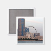 zAE011 SHARJAH, THE EYE, UAE,冷蔵庫 マグネット (正面/裏面)