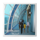 zAE019 SHARJAH 国際的AIRPORT, UAE, タイル (正面)