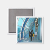 zAE019 SHARJAH AIRPORT,国際的 UAE,冷蔵庫 マグネット (正面/裏面)
