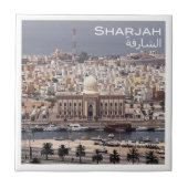 zAE021 SHARJAセンター市，アラブ首長国連邦 タイル (正面)
