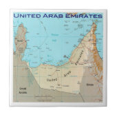 zAE026の地図,アラブ首長国統一された,アラブ首長国連邦, タイル (正面)