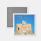 zAE034 FUJAIRAH砦、アラブ首長国統一された冷蔵庫 マグネット (正面/裏面)