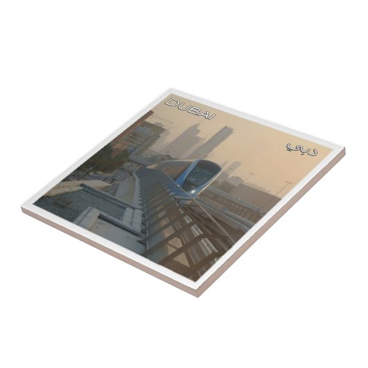 zAE039 ドバイの地下鉄、 アラブ首長国連邦、UAE、 タイル (側面)