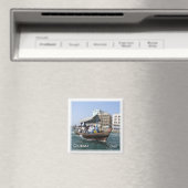 ZAE045 DUBAI flusstaxi ABRA，アラブ首長国連邦，冷蔵庫 マグネット (インサイチュ (食洗機))