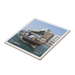 ZAE045 UAE, DUBAI flusstaxi ABRA タイル
