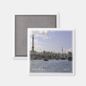 zAE047 DUBAI creek, UAE，中東，冷蔵庫 マグネット (正面/裏面)