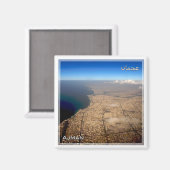 zAE051 AJMAN city, Arab Emirates統一された,冷蔵庫 マグネット (正面/裏面)