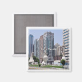 zAE055 ABU DHABI市内中心部,冷蔵庫 マグネット (正面/裏面)