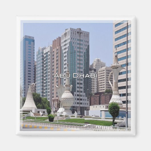 zAE055 ABU DHABI市内中心部,冷蔵庫 マグネット (正面)