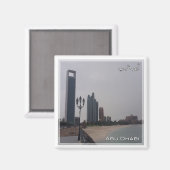 zAE059 ABU DHABIビーチ、中東、アジア、冷蔵庫 マグネット (正面/裏面)