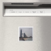 zAE059 ABU DHABIビーチ、中東、アジア、冷蔵庫 マグネット (インサイチュ (食洗機))