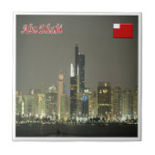 zAE063 ABU DHABI，パノラマ， UAE，アジア， タイル (正面)