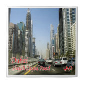 zAE067 DUBAI Sheik Zayed Road, タイル (正面)