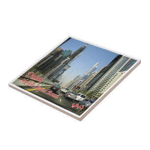 zAE067 DUBAI Sheik Zayed Road, タイル