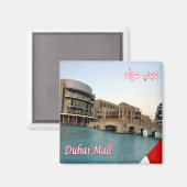 zAE068 DUBAI，モール最大のショッピング,冷蔵庫 マグネット (正面/裏面)