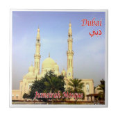 zAE069 DUBAI Jumeirah Mosque, UAE，アジア， タイル (正面)