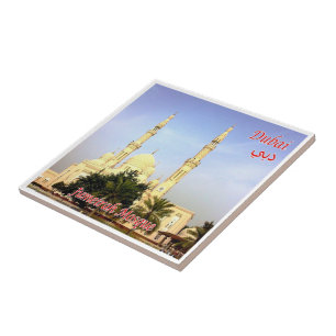 zAE069 DUBAI Jumeirah Mosque, UAE,アジア, タイル