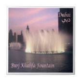 zAE072 BURJ KHALIFA噴水, タイル (正面)