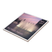 zAE072 BURJ KHALIFA噴水， タイル (側面)