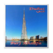 zAE073 DUBAI Burj Khalif, UAE，アジア， タイル (正面)