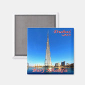 zAE073 DUBAI Burj Khalif, UAE，アジア，冷蔵庫 マグネット (正面/裏面)