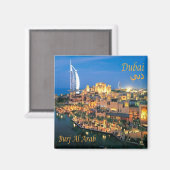 zAE074 BURJ AL ARAB Dubai,冷蔵庫 マグネット (正面/裏面)