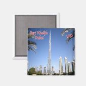 zAE076 DUBAI BURI KHALIFA、中東、冷蔵庫 マグネット (正面/裏面)