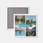 zAF006 MOSQUE IN HERAT, Lake Qargha, Afghanistan, マグネット (正面/裏面)