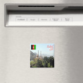 zAF008 MOSQUEカブール，アフガニスタン，冷蔵庫 マグネット (インサイチュ (食洗機))