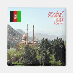 zAF008 MOSQUEカブール,アフガニスタン,冷蔵庫 マグネット