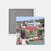 zAG007 SAINT JOHN, Antigua and Barbuda,冷蔵庫 マグネット (正面/裏面)