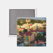 zAG008 SAINT JOHN, Antigua and Barbuda,冷蔵庫 マグネット (正面/裏面)