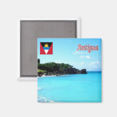 zAG011 ANTIGUA, Antigua and Barbuda,冷蔵庫 マグネット (正面/裏面)