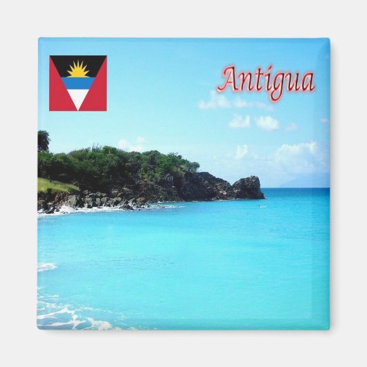 zAG011 ANTIGUA, Antigua and Barbuda,冷蔵庫 マグネット (正面)