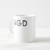ZAGD Mug コーヒーマグカップ (正面左)