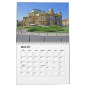 Zagreb-Croatia Calendar カレンダー (3月 2027)