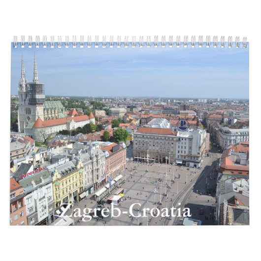 Zagreb-Croatia Calendar カレンダー (カバー)