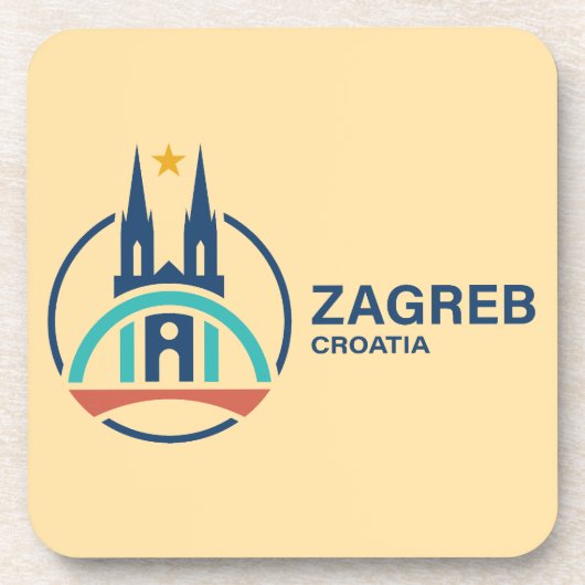 Zagreb Croatia Europe コースター (正面)