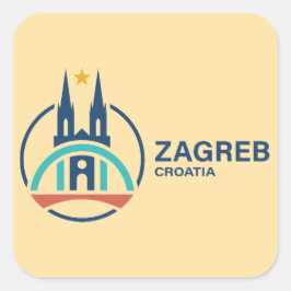 Zagreb Croatia Europe スクエアシール